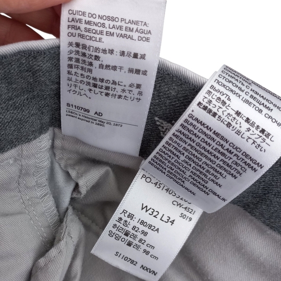 Dockers Men's Light Gray Pants Size W32-L34 US - Picture 10 of 16